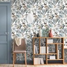 Floral Peel And Stick Wallpaper Vintage Lily Floral Contact Paper 16 9in  118 1i