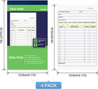 4 Pack Receipt Book  4 17inx7 2in Receipt Book With Carbon Copies  2-part Carbon