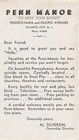 Brochure  Penn Manor Hotel  Pennsylvania   Pacific  Atlantic City  New Jersey Nj