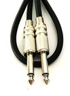  2  Pro Audio 3ft 1 4 Inch 6 35mm Patch Cable Cord Guitar Bass Pedal Lead Wires