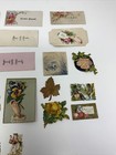 Lot Of 20 Victorian Diecuts  Calling Cards  Scraps  Floral  Hands  People  Child