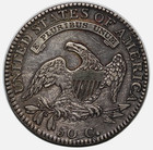 1814 Capped Bust Half Dollar  Strong Die Clash  Choice Au Scarce Half Coins