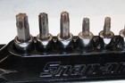 Snap-on Tools 10 Pc Combination Drive Torx   Bit Standard Socket Set Usa T55 T27