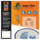 Gorilla Super Glue Clear All Purpose Adhesive Fast Setting Impact Tough 1 Pack