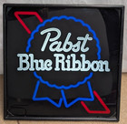 Vintage Pabst Blue Ribbon Pbr Beer Neo Neon Lighted Sign 17x17