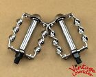 Vintage Lowrider Twisted Pedals 1 2  Chrome Cruiser Bicycle Lowrider Bikes