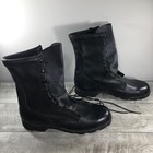 Biker Men   s Work Boots Size 12 Vtg Combat Soft Toe 90s Punk Leather Motorcycle