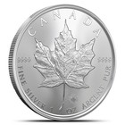     2025 1 Oz Canadian Silver Maple Leaf Coin  bu      us Arrive Quickly