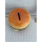 Vintage Style Ceramic Cheeseburger Hamburger Coin Bank Novelty Decor New In Box
