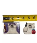 Lot Of 2 Vintage Coca-cola Polar Bear Holding Coke Fridge Magnet 1995-96