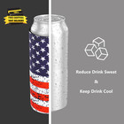 Slim Standard 12oz Can Holder For Beer soda  8 Pack Can Cooler Sleeve For Bevera