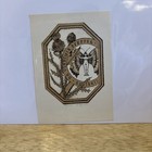 Exlibris Bookplate Thistle And The Nude Moth