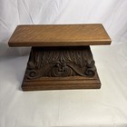 Vintage Antique Oak Hand Woodcarving Craft Pedestal