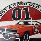 Vintage Dukes Of Hazzard Porcelain Sign - Dodge Charger Advertising Man Cave