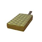 Vintage Evans Gold Tone Woven Design With Mirror   Lipstick Holder Makeup Case