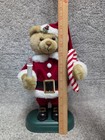 Avon Teddy Bear Santa Animated Musical Christmas Figure Vintage Tested And Works
