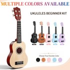 21  23  26  Ukulele Kit Includes Gig Bag  Strap  Picks  String Child Adult Gift
