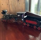 Vintage Tin Toy Steam Train 24  Showa Retro Industrial Style Locomotive