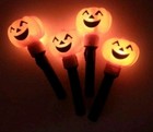 4 Vintage Halloween Blow Mold Pumpkin Jack O Lantern Torch Lights Flashlight