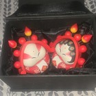 Lord Rabbit Red Med Pair-soul Art Shop - In Original Silk Lined Box