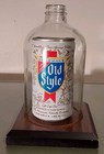Rare Vtg Old Style Beer Can Novelty Bar Decoration Flat Top Pull Tab Fun Bottle
