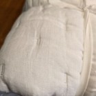 Pottery Barn Kids European Linen Ruffle Baby Toddler Quilt   White
