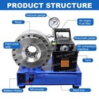 6-25mm Pneumatic Hose Crimper Hydraulic Pipe Clamping Shrinking Machine 8 Dies