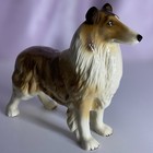 Vintage Coopercraft Rough Collie Figurine Ceramic Glossy Dog  Lassie England