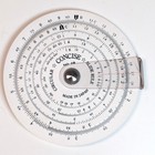 Concise Circular Slide Rule No 28 White Japan Vintage Math Calculator Case
