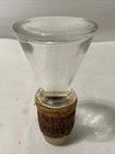 Vintage Glass Bottle Stopper  Topper For Liquor Decanter Cork Bottom