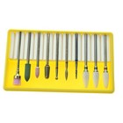 10pcs Ceramic Diamond Nail Drill Bit Buffer Set For Electric Manicure Machine Us