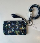 Vera Bradley Zip Id Case And Lanyard Set  plants Pattern  Nwt