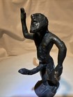 Satyr Bronze Statue Standing Erect