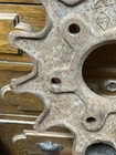 Antique 13 5  Cast Iron Gear Steampunk Industrial Cog Farm Wheel Nice Table Base