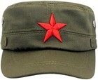 Vintage Fatigue Red Star Mao Army Military Hat