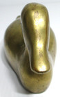 Vintage Solid Brass Duck Figurine 8 1 2  Long 3 5 8  Tall