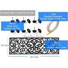 Rubber Stair Step Treads Mat Scrolled Butterfly Outdoor Porch Traction   Choices