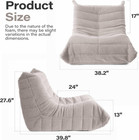 Bean Bag Chair For Adults Memory Foam Giant Bean Bag Chair With Ergonomic Design