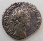 Ancient Roman Commodus Silver Denarius Adlocutio Platform Scene Ad 177-192