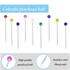 600pcs Sewing Pins Straight Pin For Fabric Pearlized Ball Head Quilting Pins
