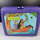 Disney Pocahontas Purple Plastic Lunchbox With Thermos 1990s