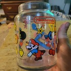 Vintage 1989 Nintendo Super Mario Bros 2 Glass Jar No Lid  Canister Container