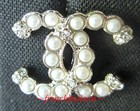 Authentic Chanel Cc Logo Gold Earrings Pearl Crystal Classic 2019 Fall Sold-out