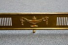 Fireplace Fender Skirt Solid Brass  Central Urn  5 Ball Feet   Antique  1890
