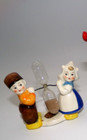 Vintage Dutch Girl   Boy Hourglass Egg Timer