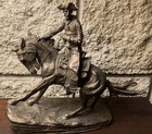 5pc Vintage Western Statue Collection - Remington  Fraser  Dallin - Numbered