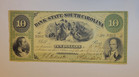1861  10 Dollar Bill  The Bank Of The State Of South Carolina  Charleston 