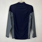 Surf Swim Rash Guard Shirt Mens Medium Navy Blue Long Sleeve Tribal Surf