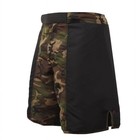 Rothco Fighting Shorts   Black   Woodland Camo   2405   Mma Fighting Shorts