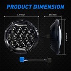 Dot 7 Inch Motorcycle Led Headlight Hi-lo Halo For Honda Shadow Spirit 1100 750